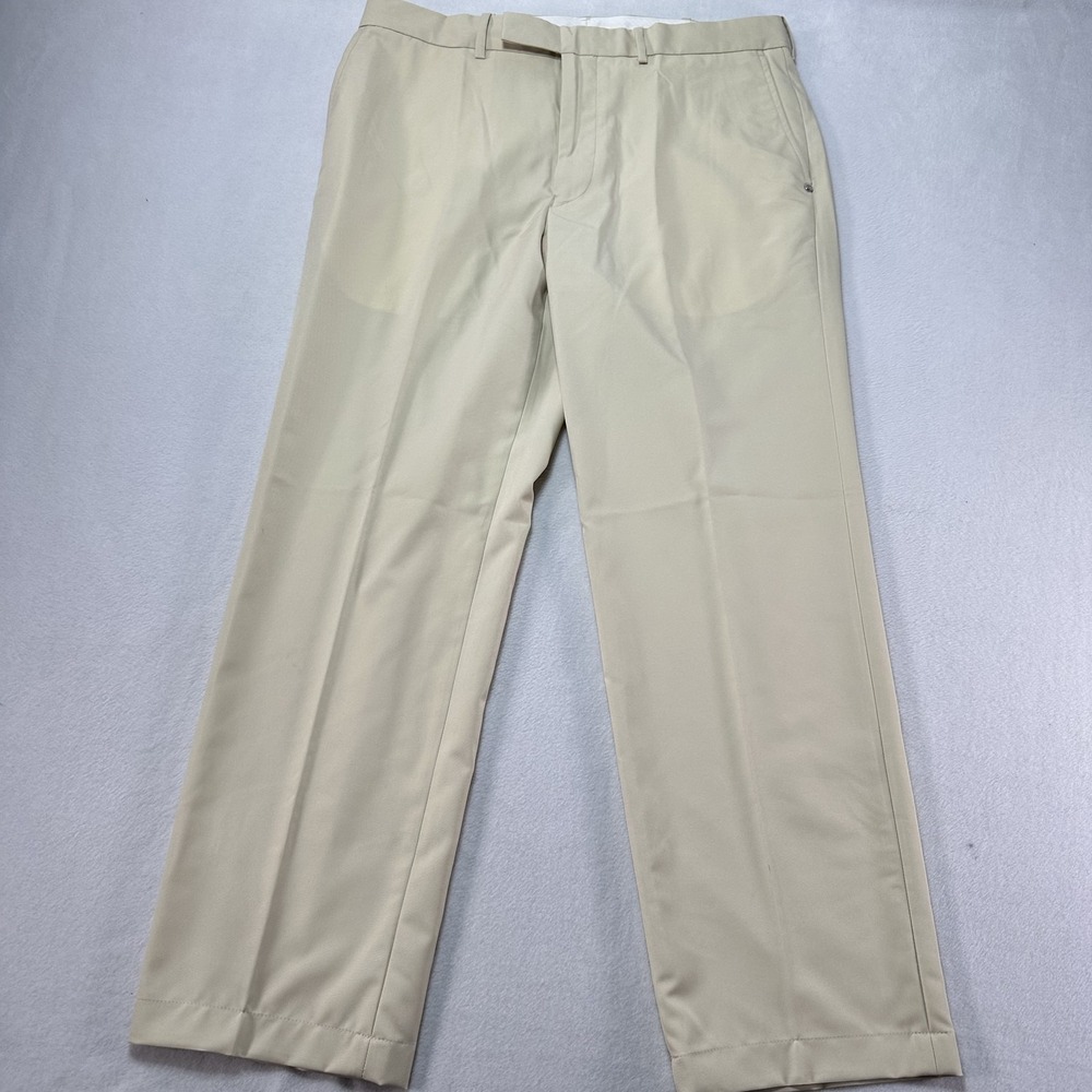 Ralph Lauren RLX Dress‎ Pants Men's 34x32 Khaki Beige Golf Performance Polyester